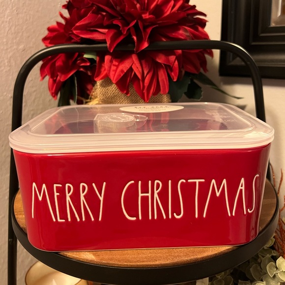 Rae Dunn | Accessories | Rae Dunn Merry Christmas Ceramic Dish With Lid ...